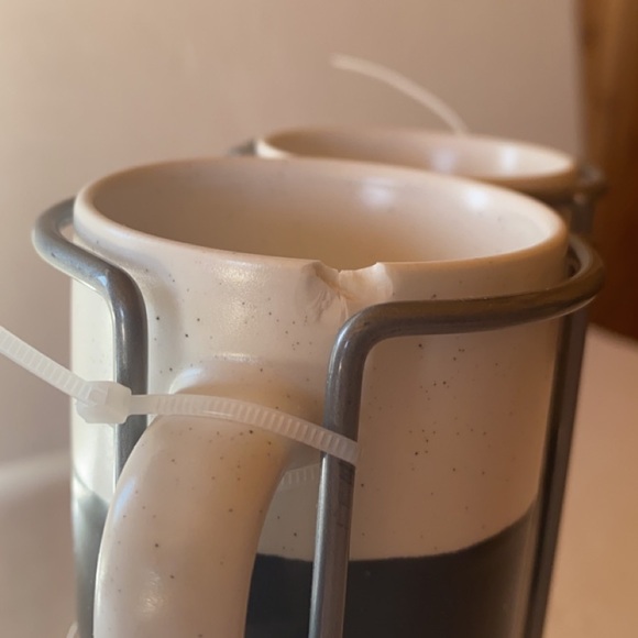 Hot Water 6pc Black and White Espresso Mug Set - Picture 10 of 11